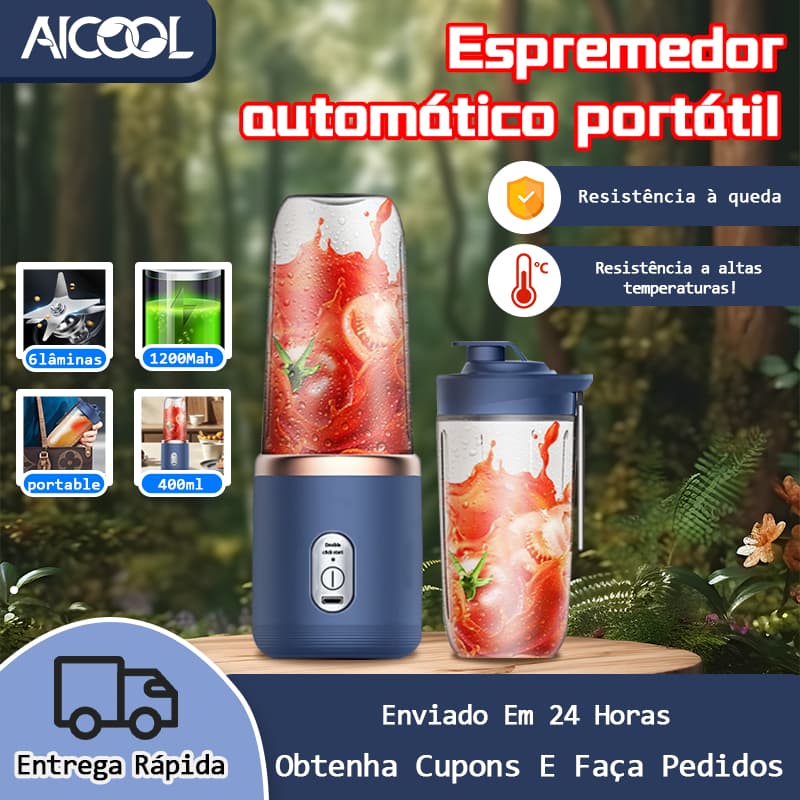 AICOOL Espremedor elétrico espremedor portátil de frutas espremedor de laranja mini liquidificador