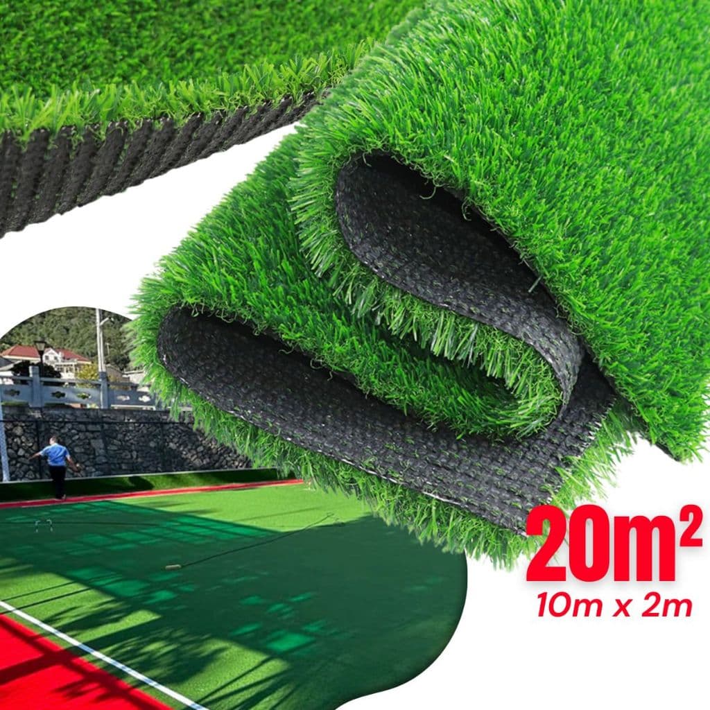Grama Sintética 20mm Artificial Tapete Semelhante Natural 20M² (10m x 2m) Fácil Instalação