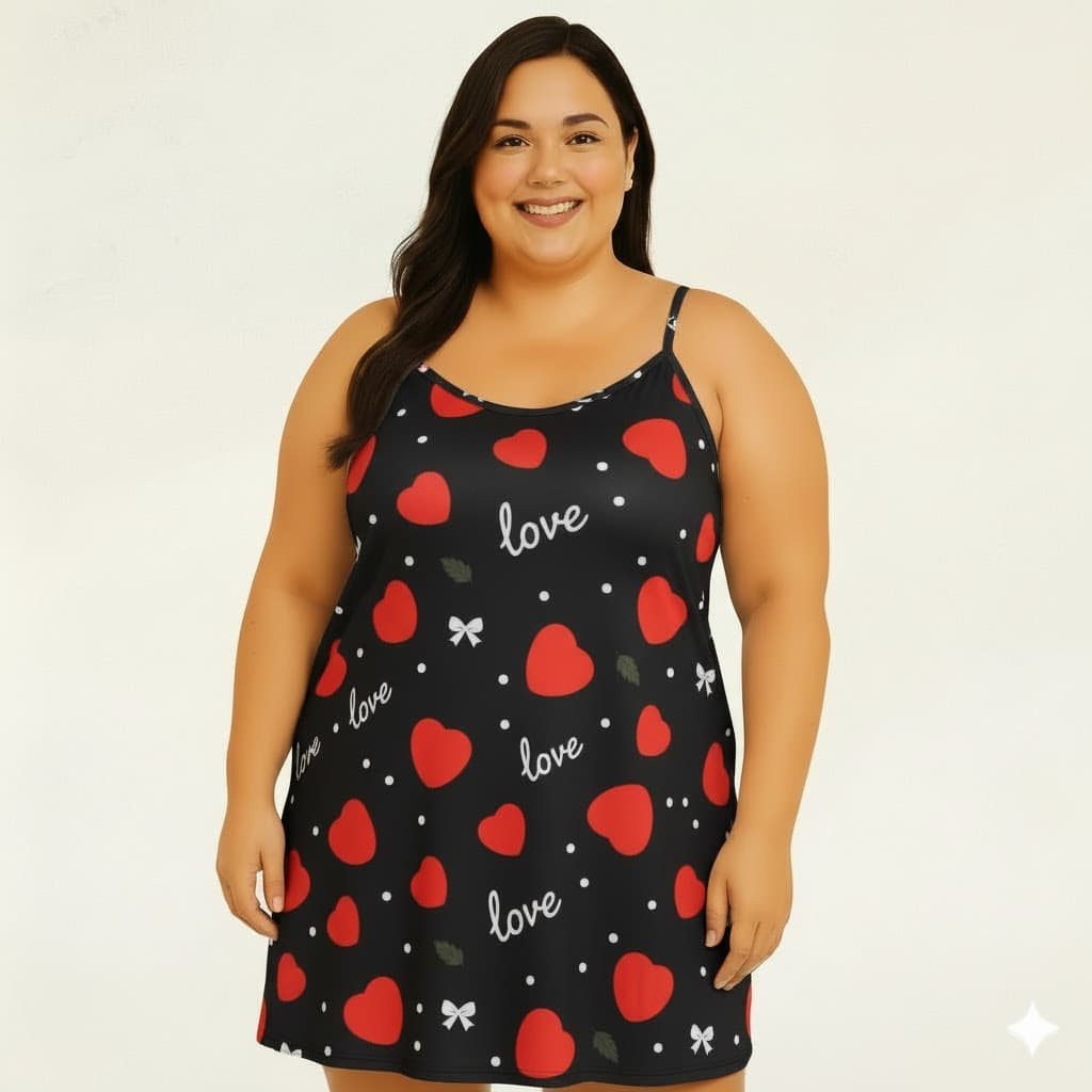 1 Camisola Grande Plus Sise Estampadas Extras XGG