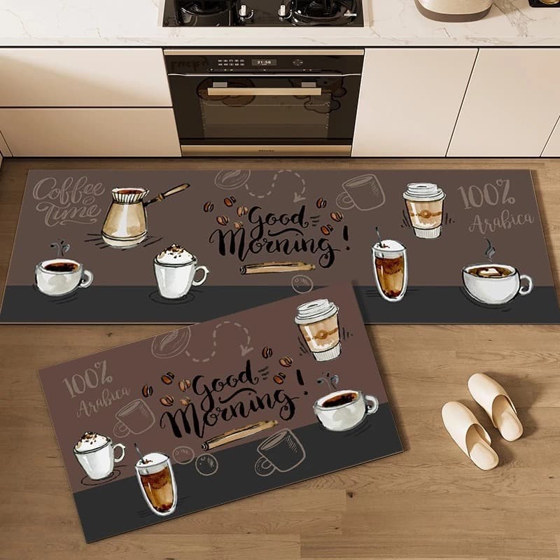 Passadeira Emborrachada Para Cozinha com 2 Peças