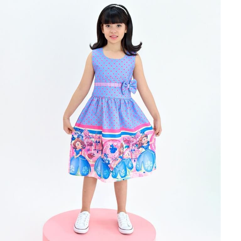 Vestido Infantil Tematico Princesa Sofia Personagem