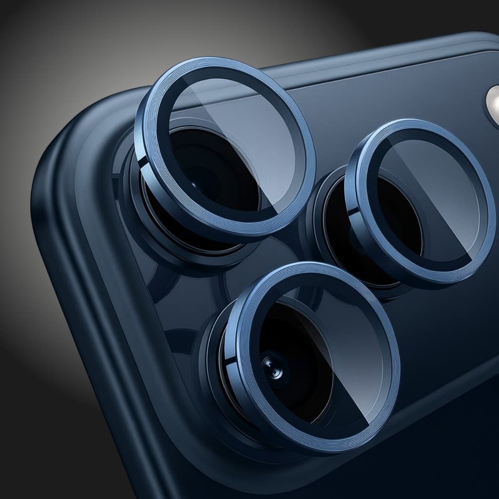 Kit 3 Película Protetora de Câmera iPhone 17 Pro e 17 Pro Max Aro Protetor Proteção Máxima