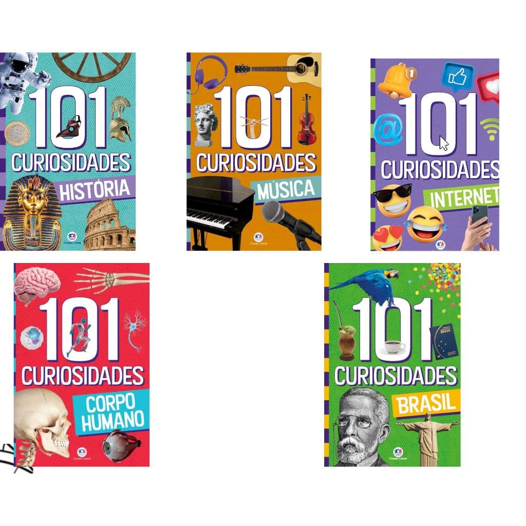 Kit Com 5 Volumes 101 Curiosidades - Edição Colecionador - Oferta