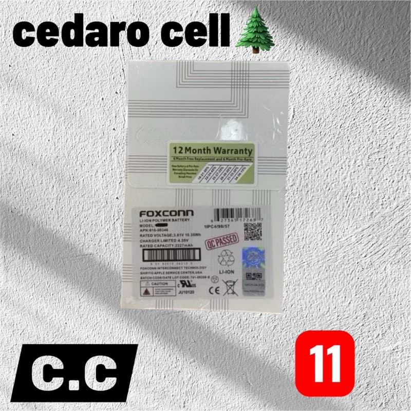 BAT COMPATIVEL IPH-ONE FOXCONN 11 (ORG) NOVA COM GARANTIA 90 DIA