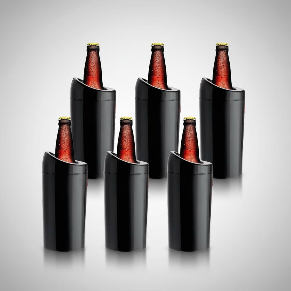 Porta Garrafa Térmico Para Cerveja Litrão 1L kit 6pçs Diversas Cores Parede Dupla