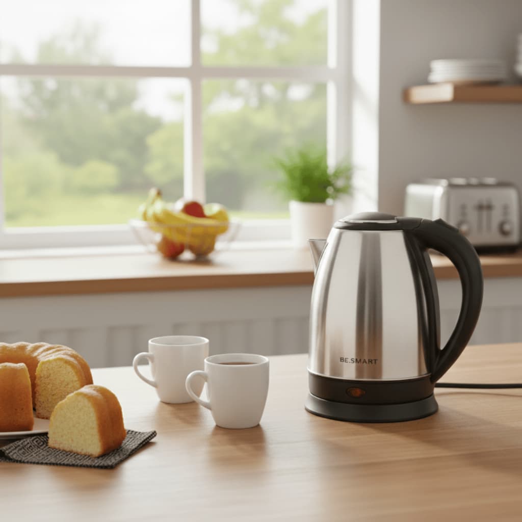 Chaleira Elétrica Inox 1,8L 127V Cozinha Fácil