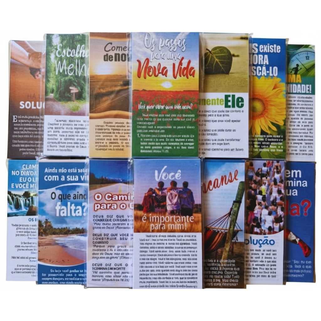 Folhetos Evangélicos para Evangelismo 1.000 unidades
