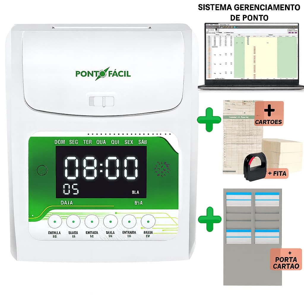 Kit Vega Relogio De Ponto Henry Cartográfico + Chapeira Nf