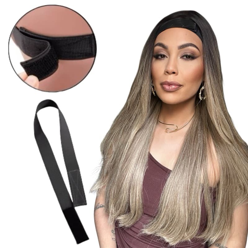 Faixa de Fixação de Wig Peruca Lace front Preta com Velcro