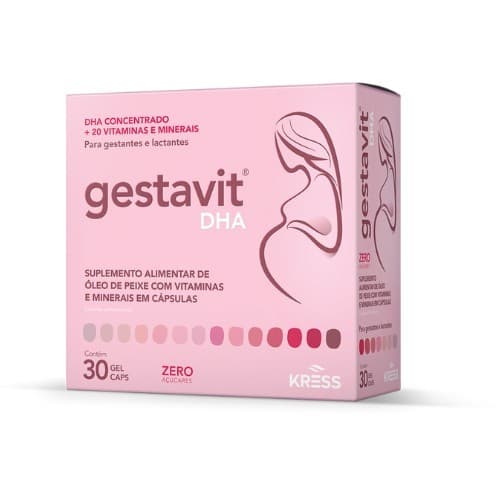 GESTAVIT DHA SUPLEMENTO ALIMENTAR PARA GESTANTES E LACTANTES C/30 CÁPS.GEL