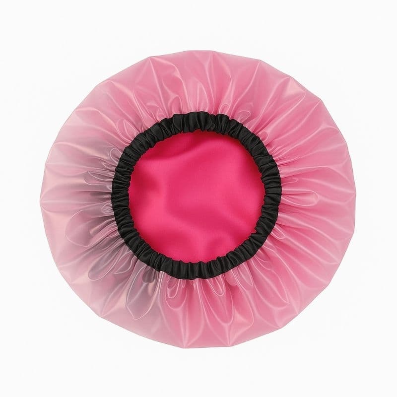 touca de banho cetim/ 2 em 1  /hidratação .