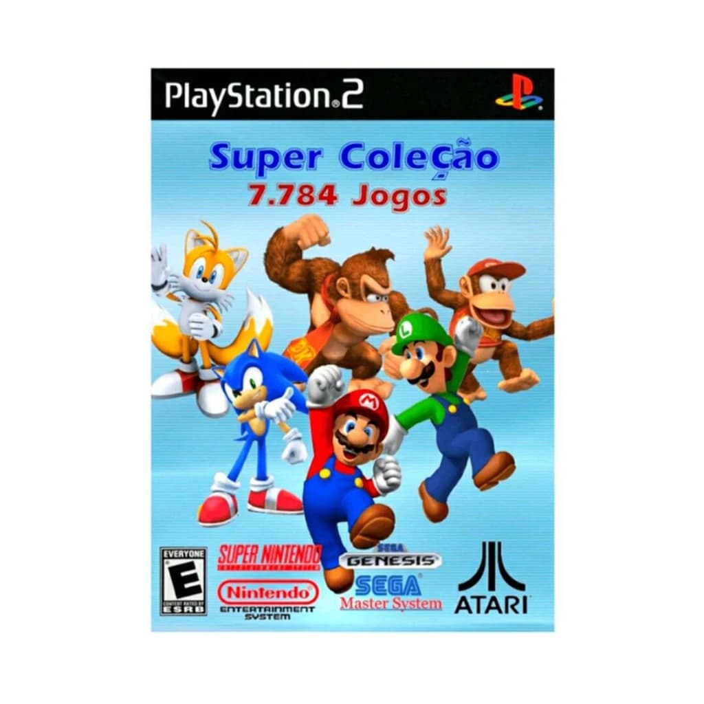 Super coleção 7784 jogos Playstation 2