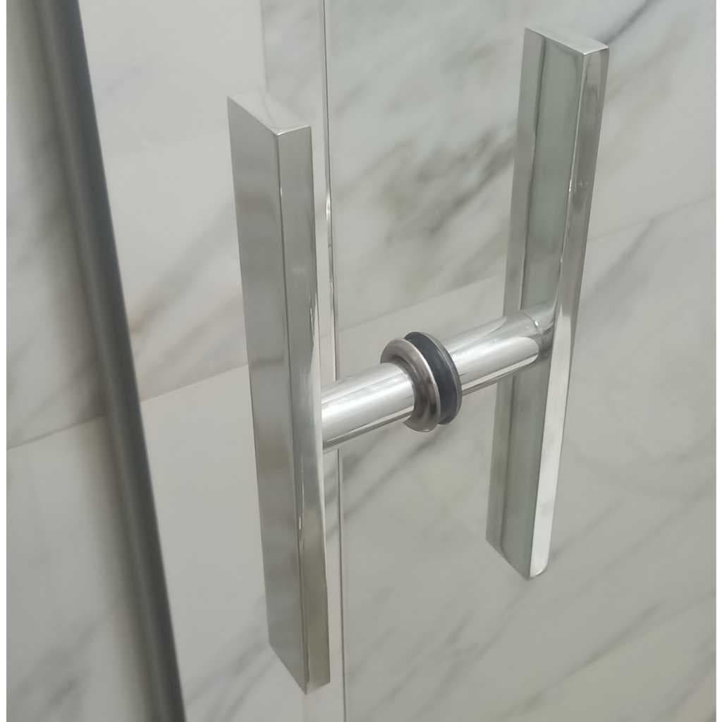 Puxador 1 Furo 20cm Barra Chata Para Porta de Vidro ou Box de Banheiro