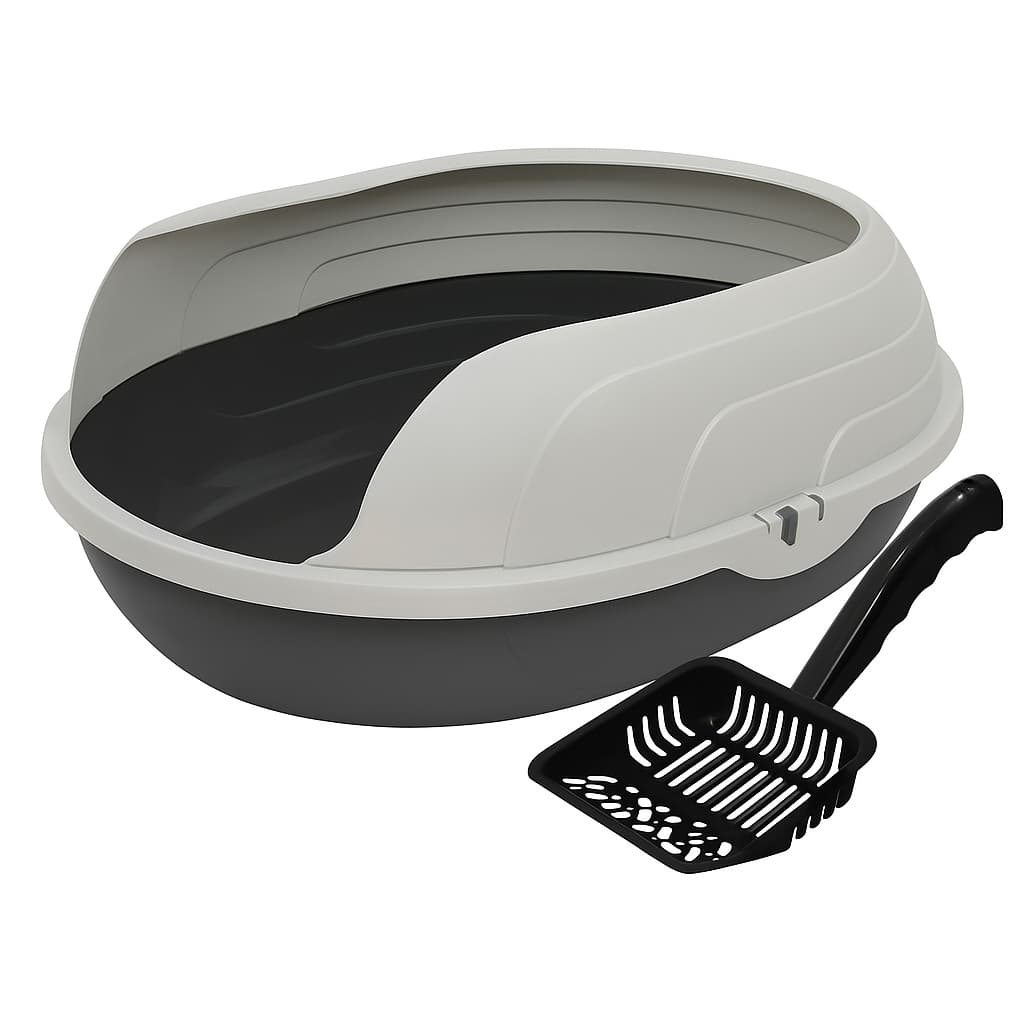 Caixa de Areia para Gato Grande Furacão Pet Prime Arco Aberto Fácil Limpeza + Pá