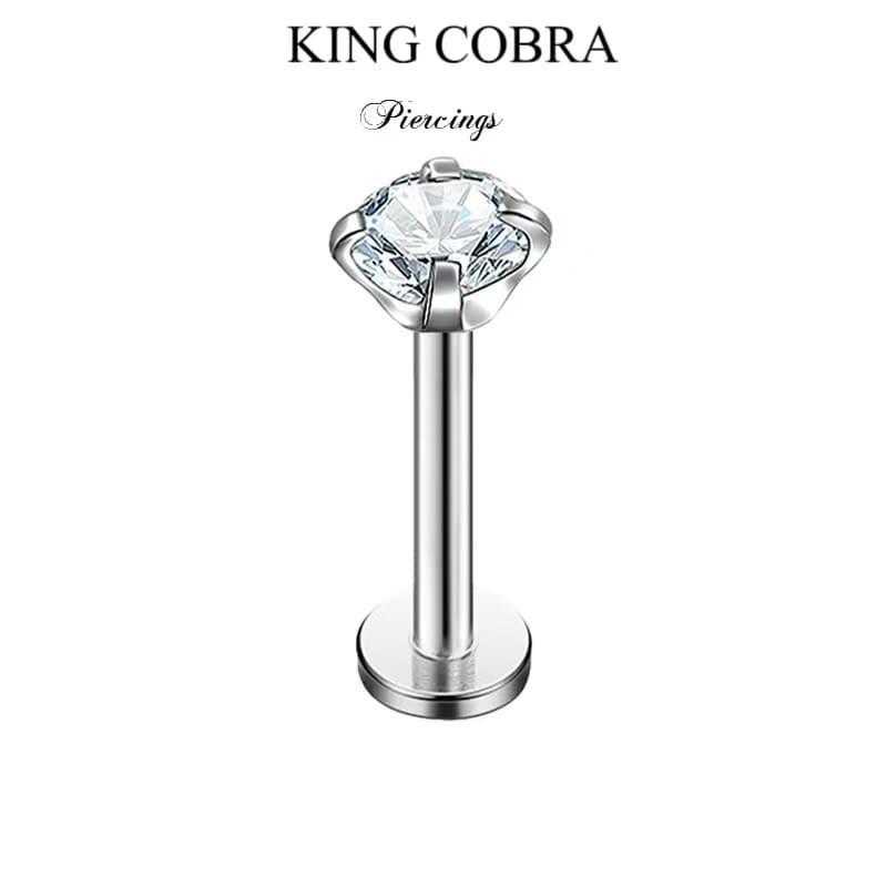 Piercing Labret  Ponto De Luz Helix Tragus Conch Aço Cirúrgico KA101