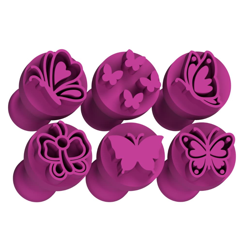 Kit Carimbos para Doces Festa Confeitaria Borboletas