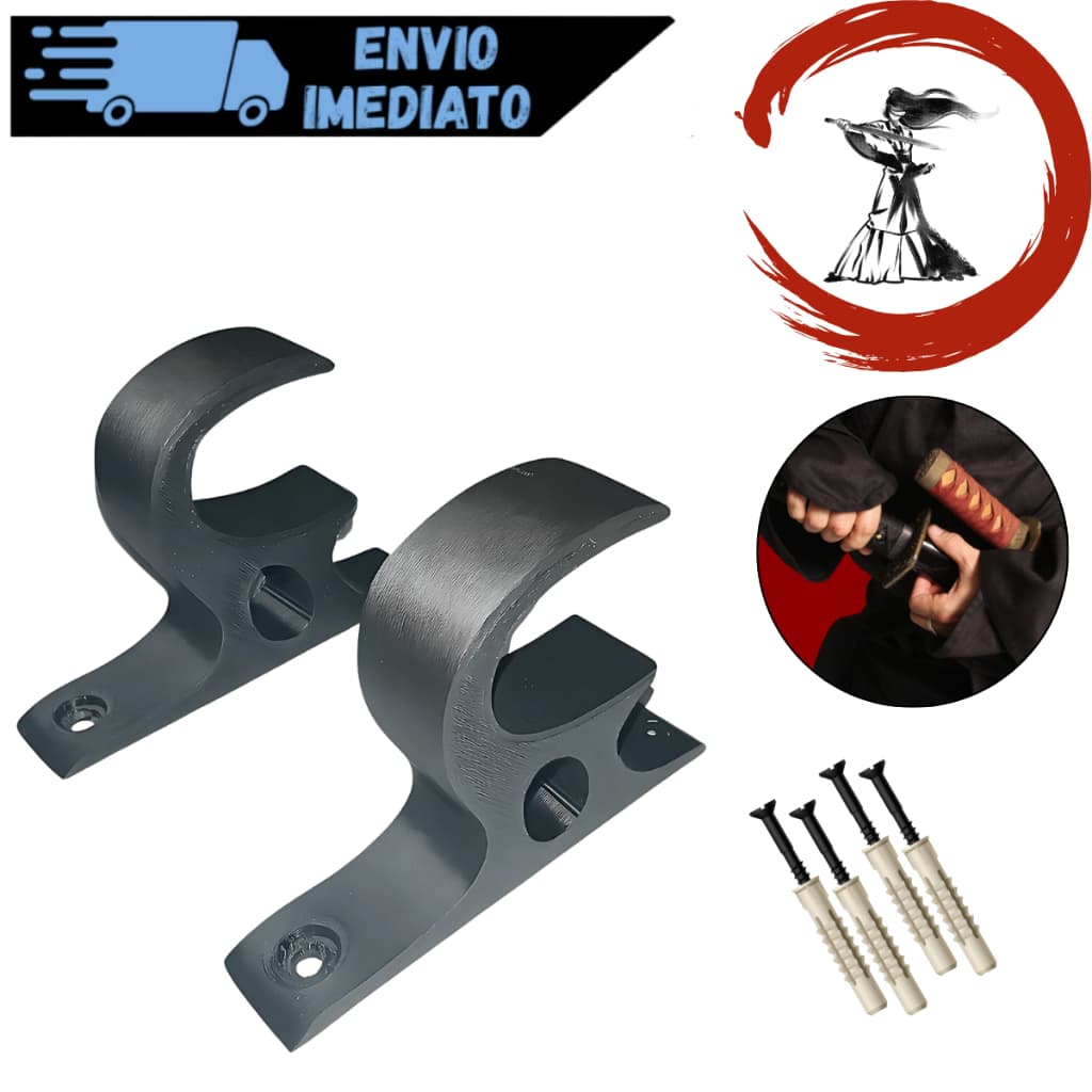 Suporte De Parede Espada Samurai Katana Painel Decorativa Oriental Envio Imediato a Pronta entrega