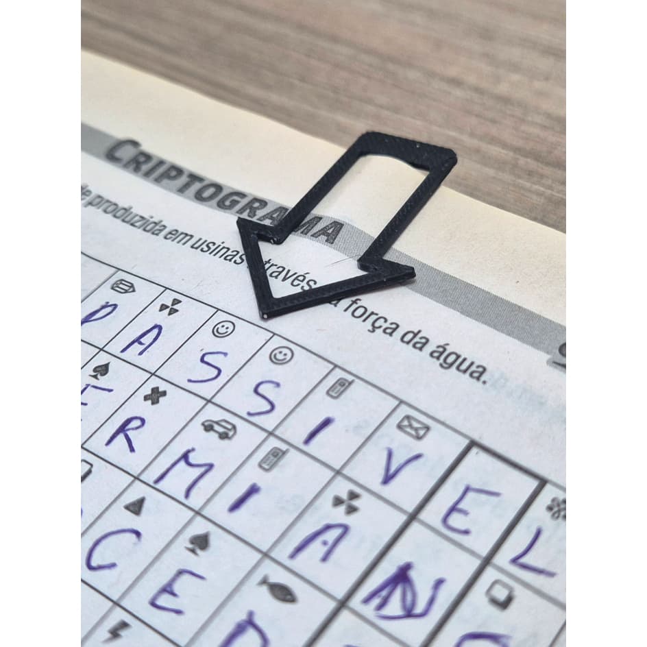 Marcador de Página em Forma de Seta | Marca Página para Livros e Caderno