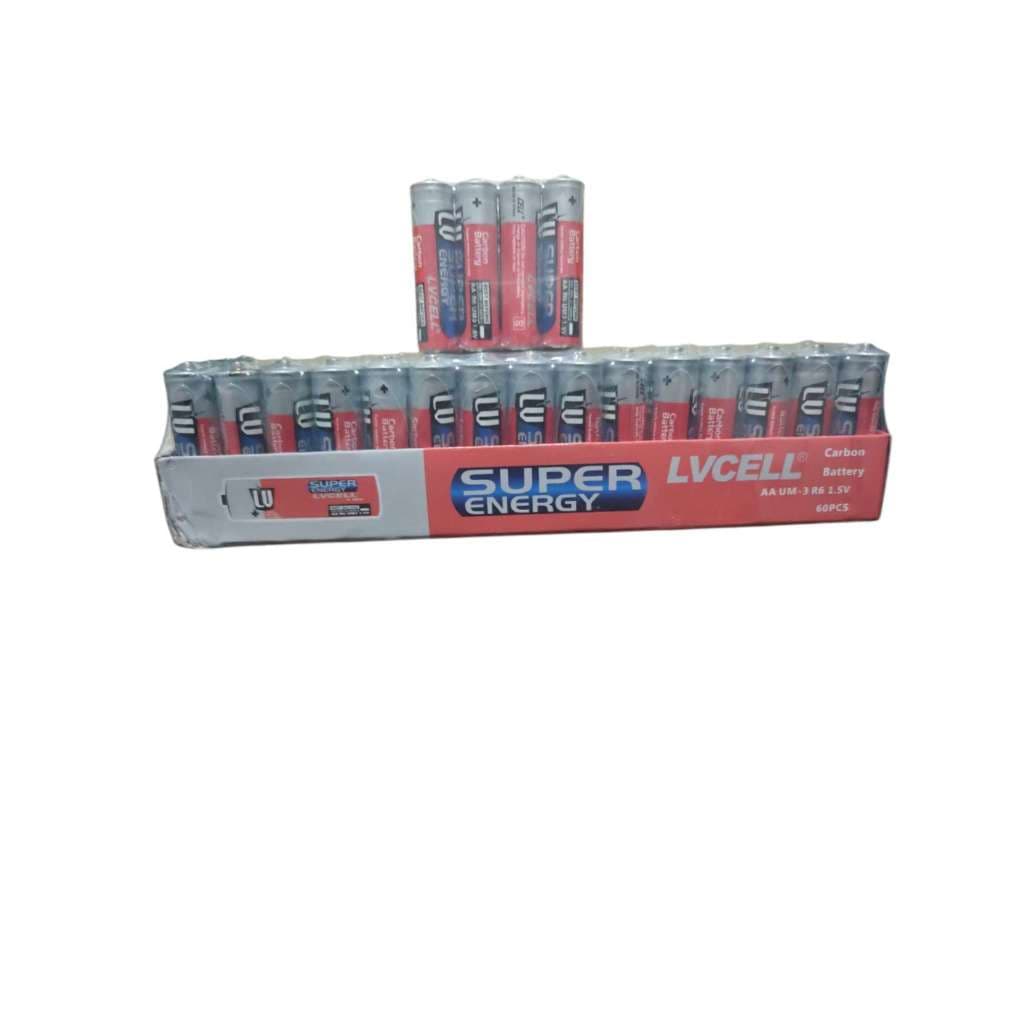 Kit  Pilha Comum Baterias SUPER ENERGY - Durabilidade Tamanhos AA