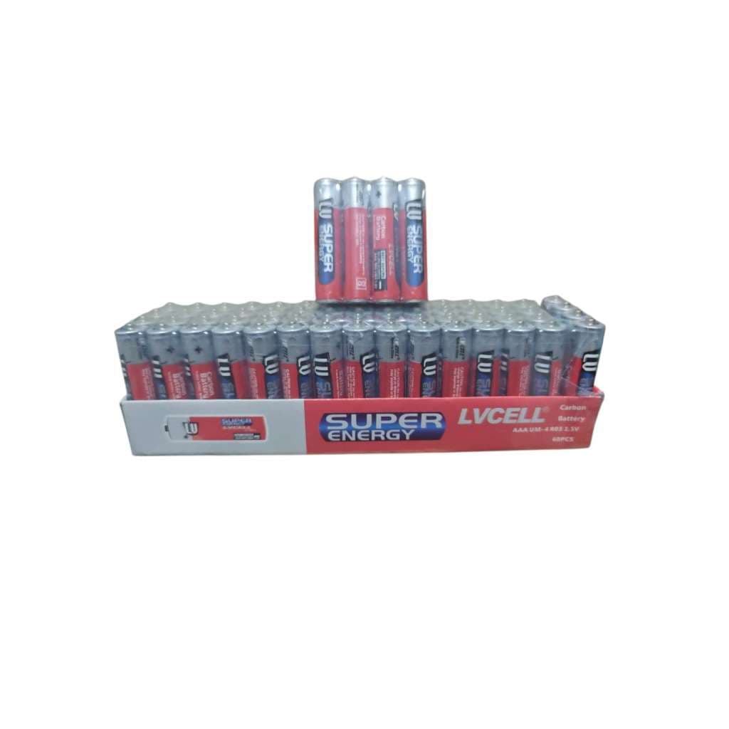 Kit  Pilha Comum Baterias SUPER ENERGY - Durabilidade Tamanhos AAA