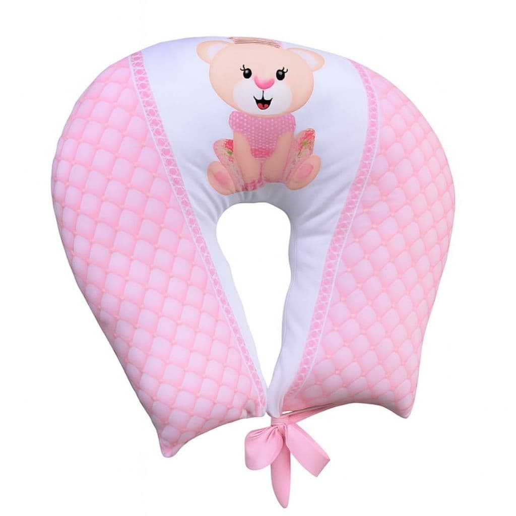 Almofada Para Amamentação Travesseiro Sublimado Ursinha Princesa Rosa