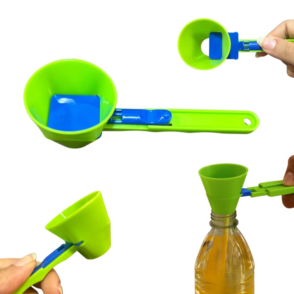 Colher Medidora Deslizante Scoop Dosador Whey Protein Creatina Leite Pó Fórmula SuplementoMamadeira