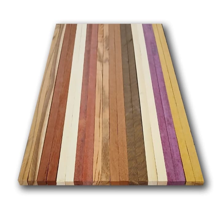 18 Pç - Varetas Madeiras Nobre = 40 x1 x1cm