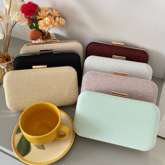 Bolsa Tiracolo / Carteira Feminina Com Glitter Para Festa / Banquete / Casamento WT168-117