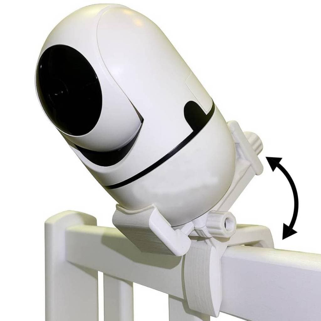 Suporte Inclinável p/ Camera Baba Eletronica Universal para Berço, Cama ou Moveis - Reto / Inclinado