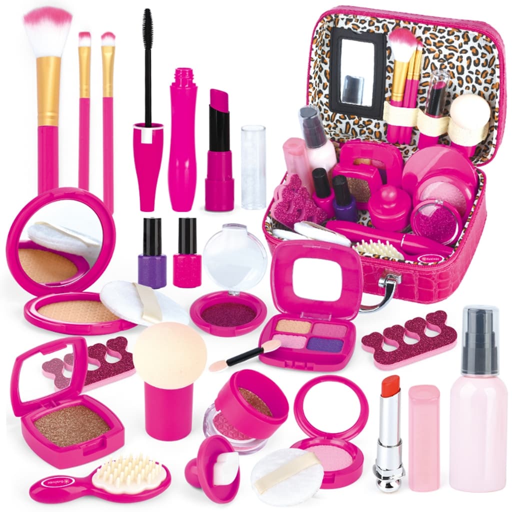 Kit Infantil Criança De Maquiagem Com Maletinha Make Linda Completa