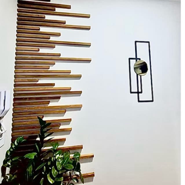 Ripas para Decoração Filetadas 1,5cm X 1,5cm em Madeira de Eucalipto/Pinus