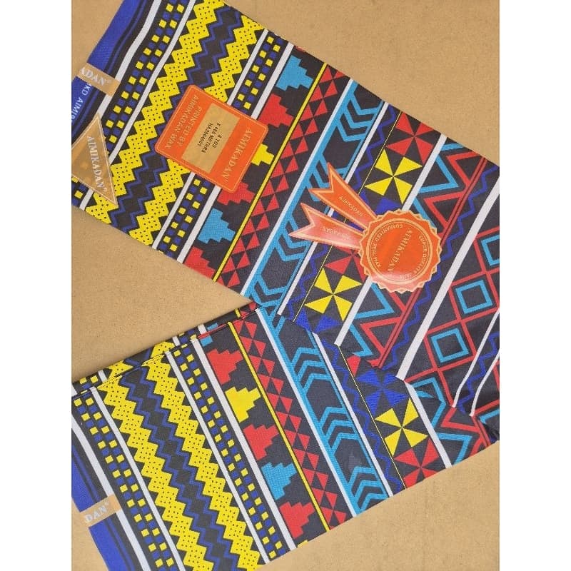 Tecido Africano Ankara – 50% Algodão | 50% Poliéster – 5,5m x 1,2m