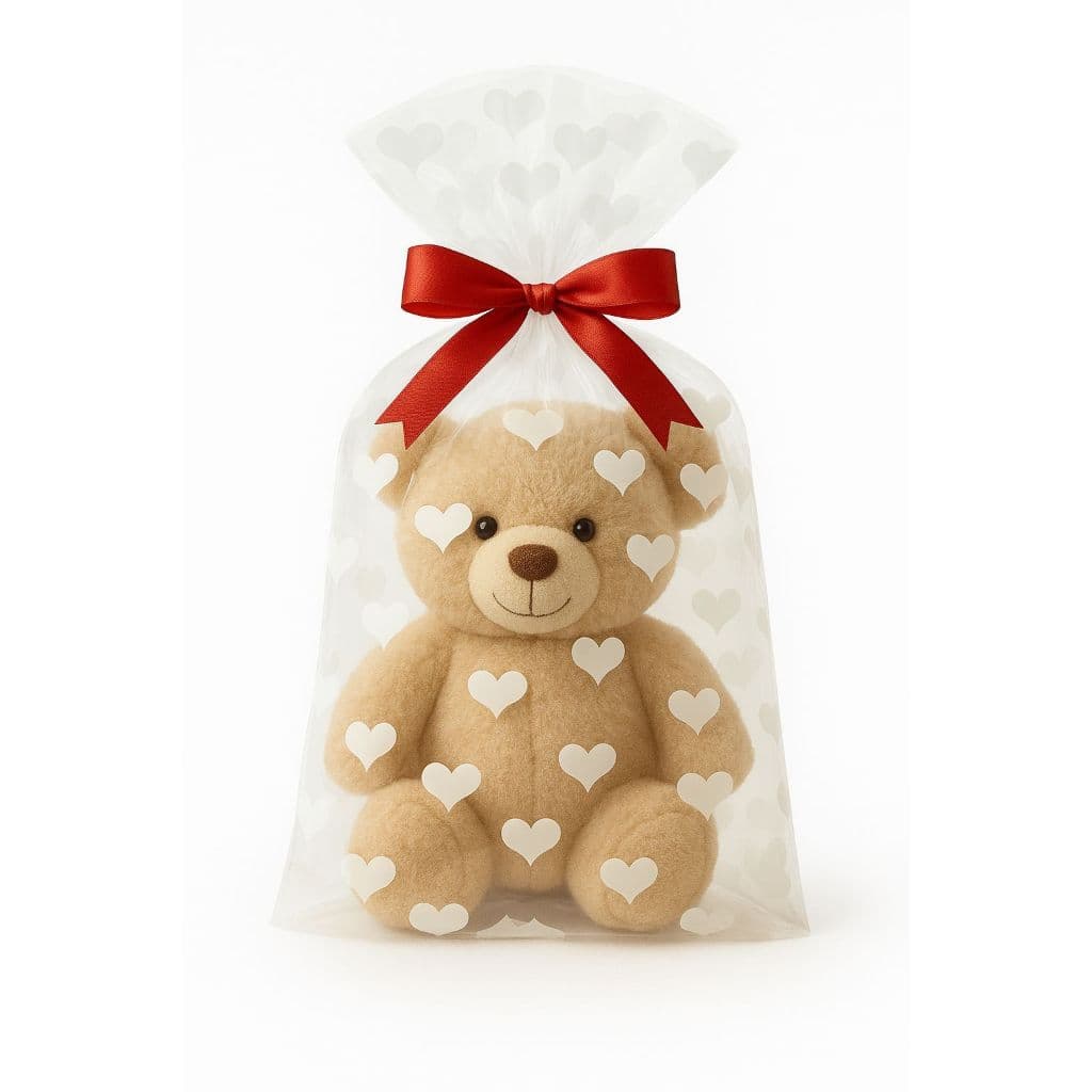 50 sacos celofane transparente e decorado para festa embalagem