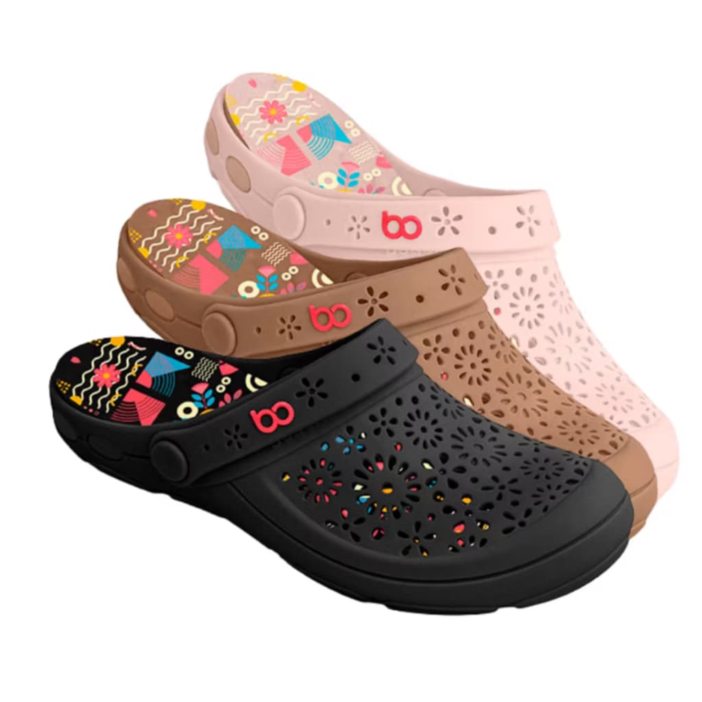 Sapato Babuche Feminino Sandália Feminina Palmilha Ortopédica Boaonda Nellie