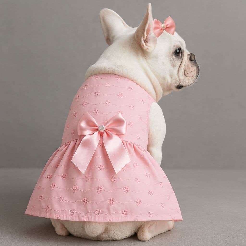 Vestido Pet Verão Para Bulldog Francês, ShihTzu, Pug e Yorkshire, para cachoros e gatos