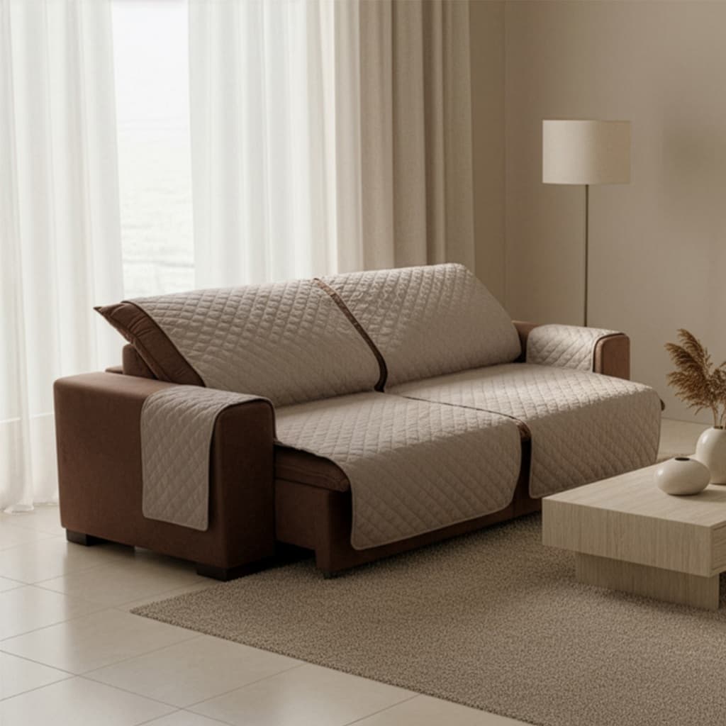 Protetor Capa De Sofá 1,80m x 2,40m Matelado Para Sofá Retrátil Black Friday