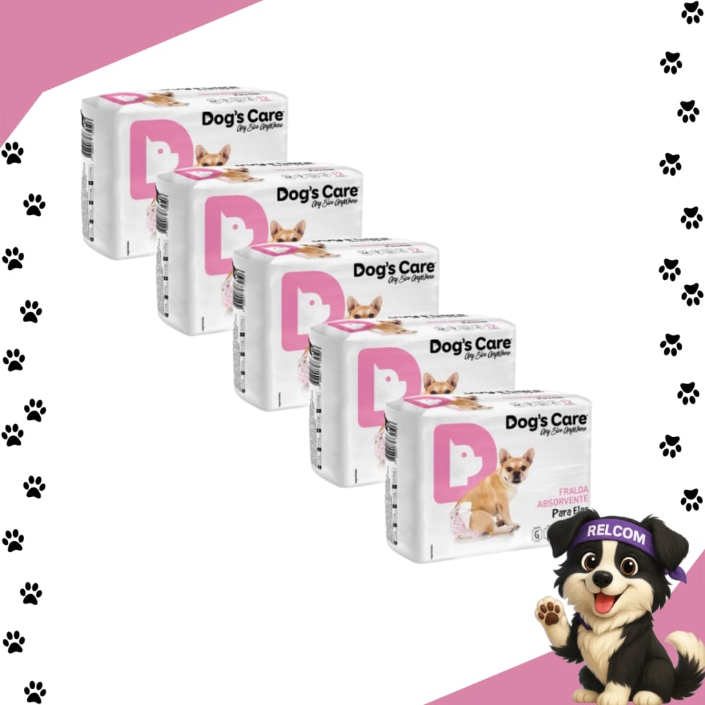 Fralda Descartável Higiênica Pet para Cães Femea kit 60 un G