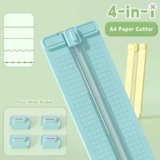 Guilhotina 4 em 1 Cortador De Papel A4 Portátil Fácil Manuseio Escritório