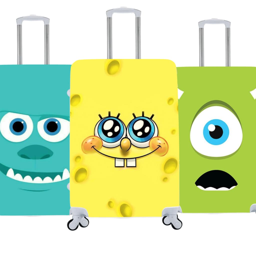 Capa De Mala Personalizada Diversos Personagens Viagens Bagagem 01