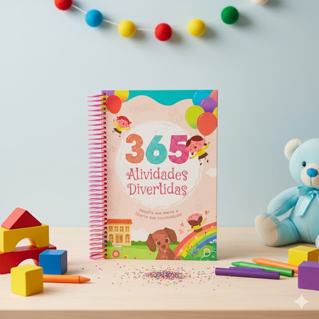 365 Atividades Divertidas / Rosa / Espiral