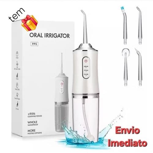 Irrigador Oral Portátil Jato De Água Recarregável