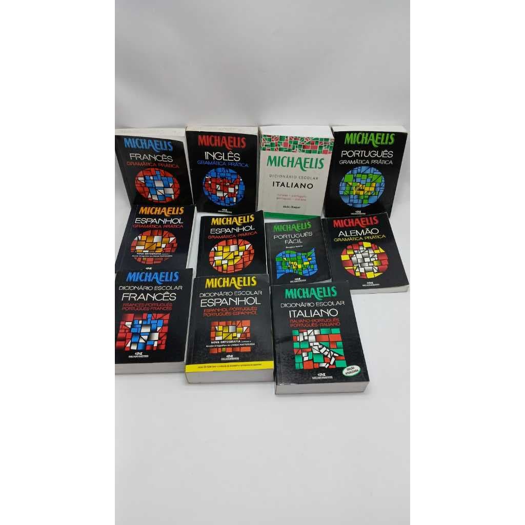 Dicionário Escolar Michaelis Idiomas Variados Inglês Espanhol Frânces Alemão