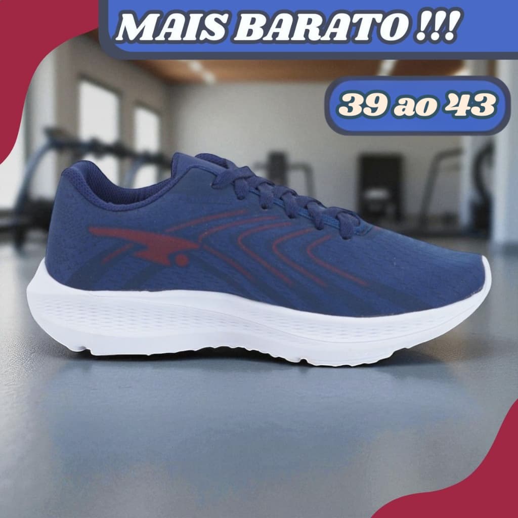 Tênis Masculino Esportivo Confortável Para Academia Corrida Leve Ideal Para Caminhadas e Treino