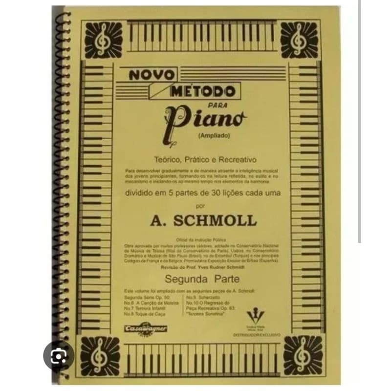 MÉTODO PARA PIANO 🎹 -SEGUNDA PARTE A,SCHMOLL