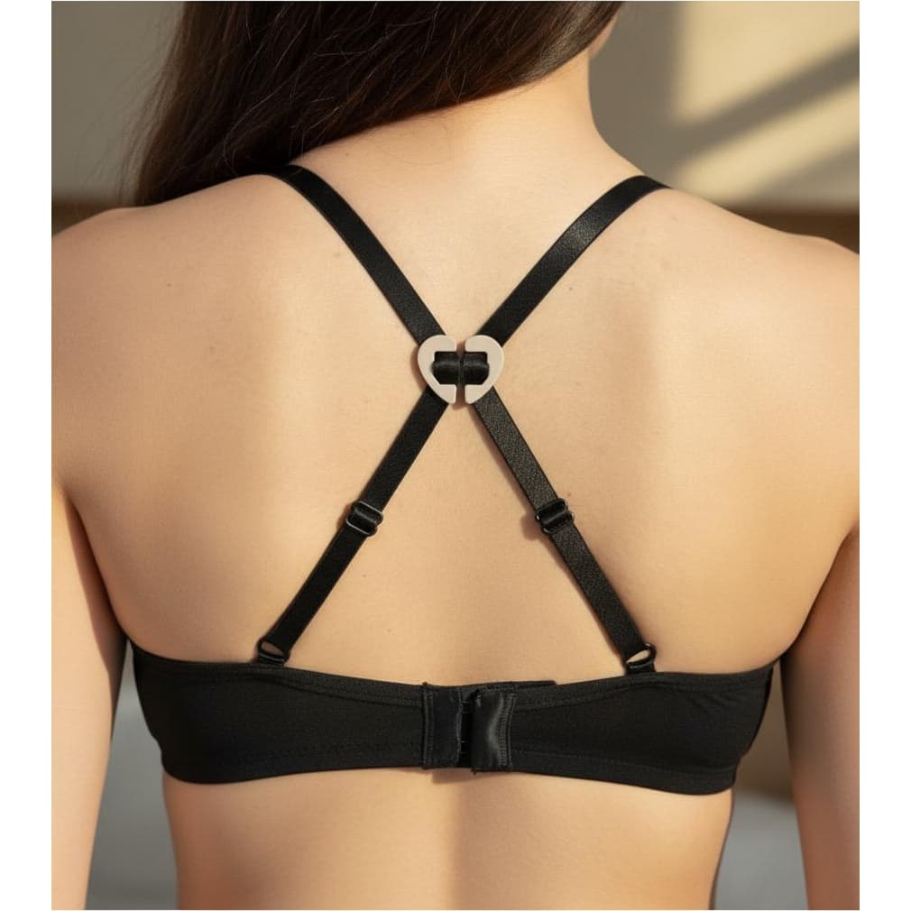 Kit 8 Clips Junção de Alça Sutiã - Clips Junção de Alça de Sutiã Nadador