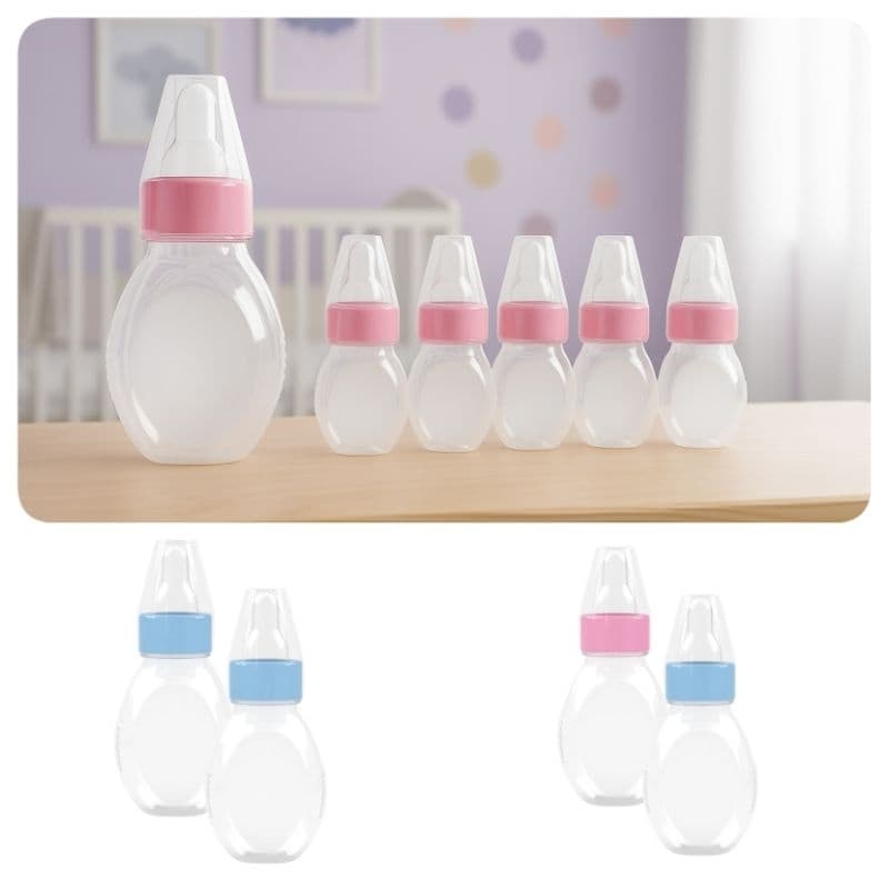 Kit 06 Unidades Mamadeira Chuquinha 60 ml Recém Nascido Bebê Acessório Boneca Atacado