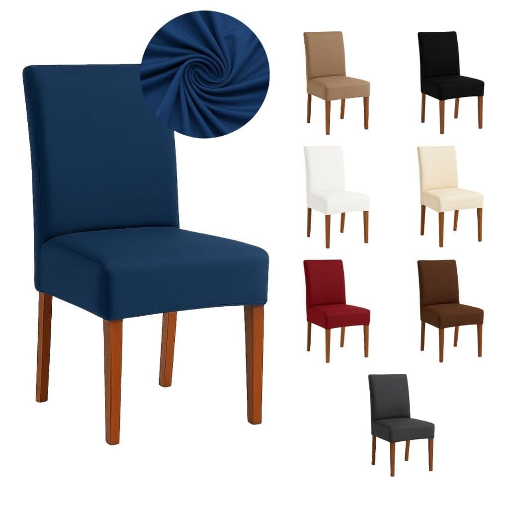 Kit com 4 / 2 e 1 Lugar Capas de Cadeira Jantar Malha Gel Protetora Revestimento Ajústavel Elástico
