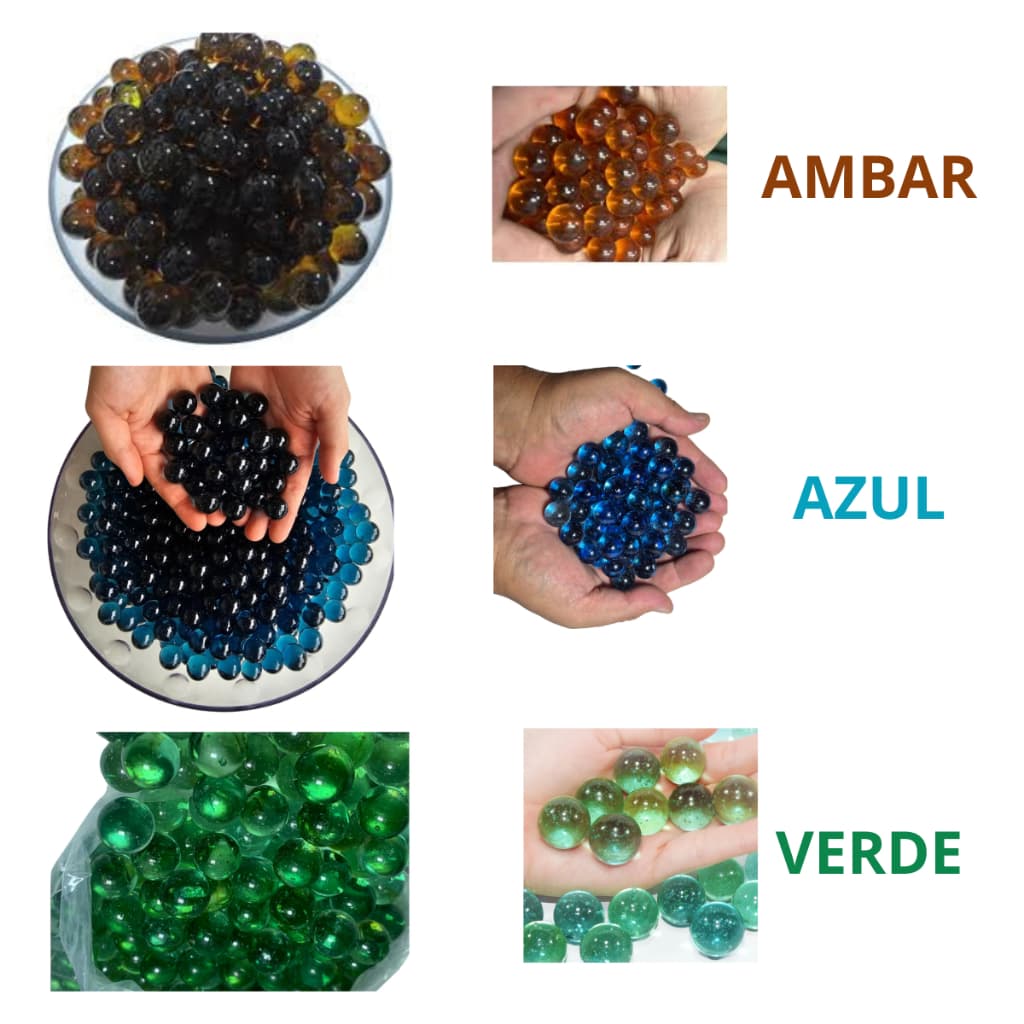 Bolinhas de Gude Kit 50, 100, 200 e 300 Bolinhas Birosca Fubeca Para Decorar, Escalda Pés, Vasos, Diversão, Entre Outros