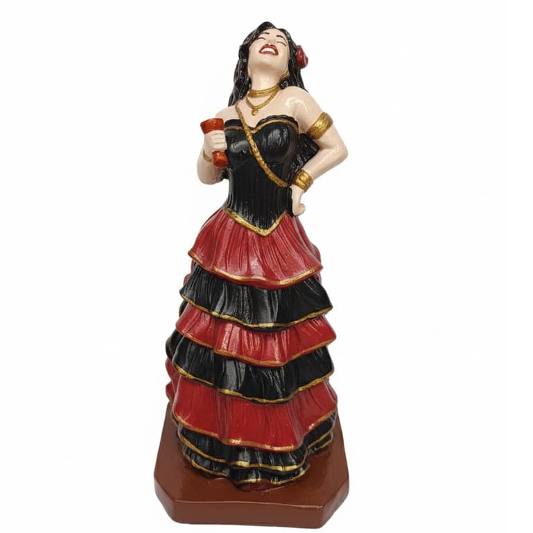 Imagem Pomba Gira Maria Padilha 25cm em Gesso Para Firmezas e Assentamentos Umbanda Kimbanda