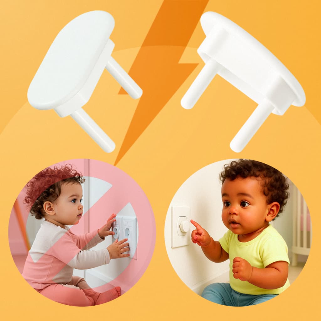 Kit 35 Protetor de Tomada para Bebes Segurança Anti-choque Elétrico